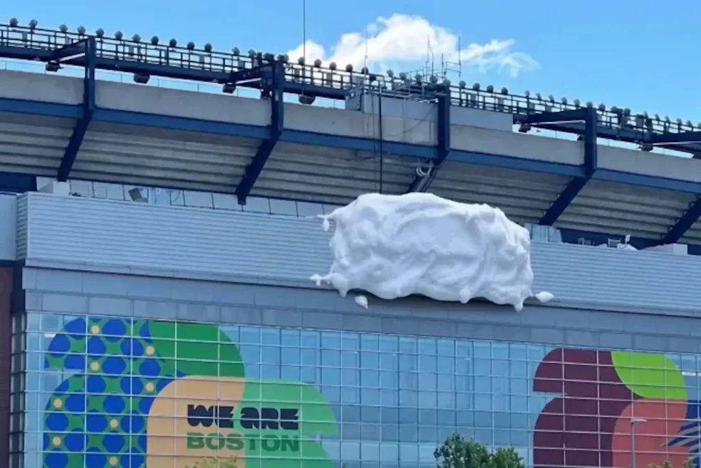 Foam on Gillette Stadium