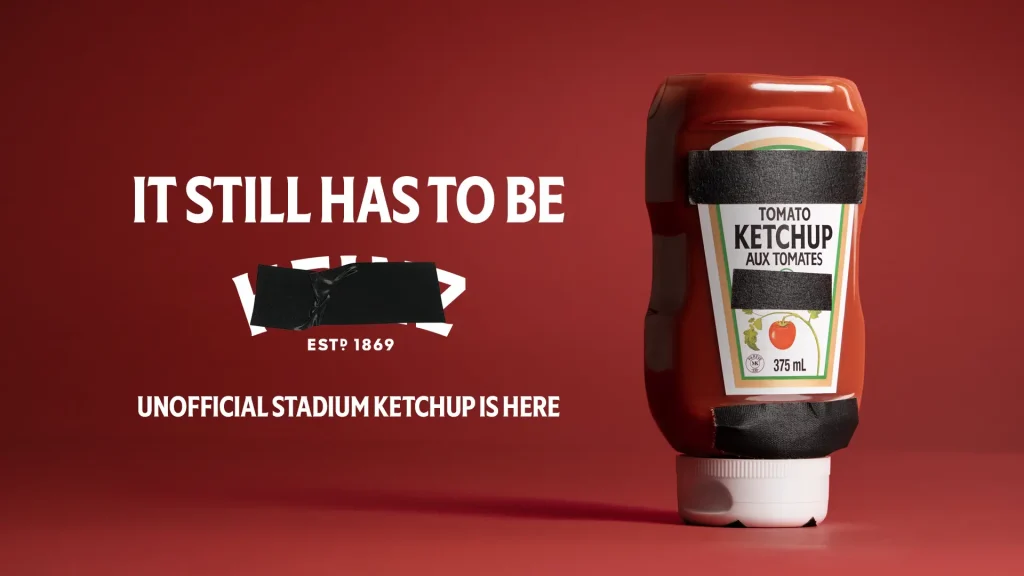 Heinz brand covered up at World Cup